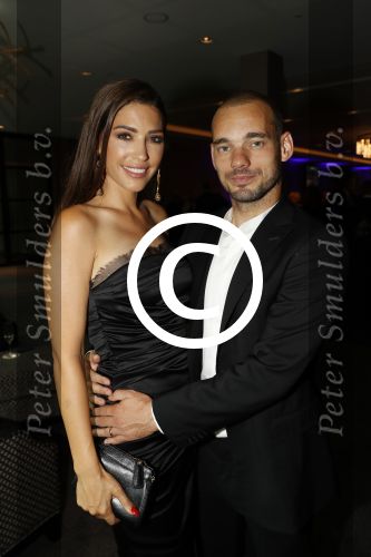 Utrecht 11 juni 2017
Gala van Wesley Sneijder in het v d Valk Hotel Utrecht. Wesley met zijn vrouw Yolanthe Sneijder Cabau