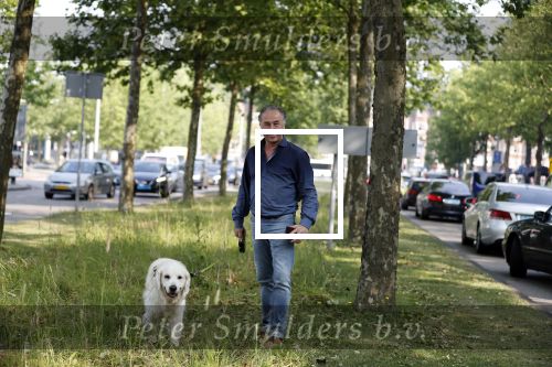 Amsterdam 29 mei 2018
Bart Bosch laat hond uit.