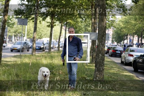 Amsterdam 29 mei 2018
Bart Bosch laat hond uit.