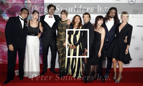 Amsterdam 1 juni 2018
Premiere Nationaal ballet in stopera. Charlie Chan Dagelet (zwanger) en Job Reuten, Hanna Verboom, Ralph Nauta en Margriet Planting en Wende Snijders