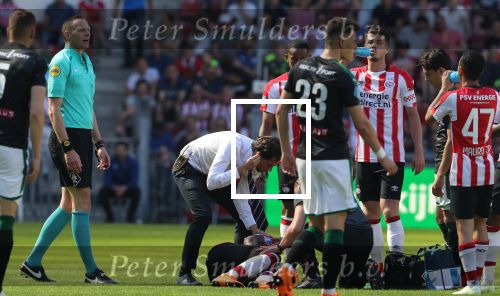 Eindhoven, 6 Mei 2018 
Laatste kompetitiewedstrijd PSV-FC Groningen, eindstand 0-0