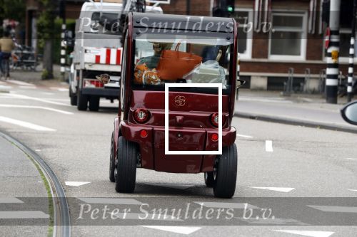 Amsterdam 5 juni 2018
Connie Witteman in haar nieuwe Biro Karretje