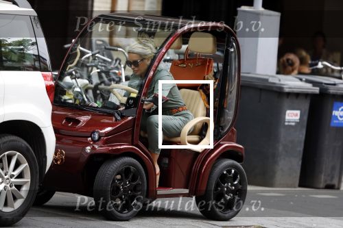 Amsterdam 5 juni 2018
Connie Witteman in haar nieuwe Biro Karretje