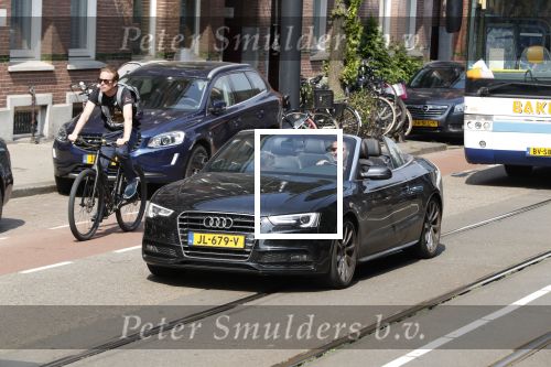 Amsterdam 29 mei 2018
Dirk Zeelenberg met kinderen in audi A5 cabrio.