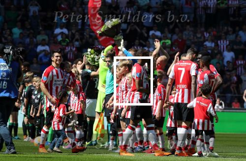 Eindhoven, 6 Mei 2018 
Laatste kompetitiewedstrijd PSV-FC Groningen, eindstand 0-0