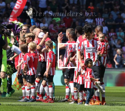Eindhoven, 6 Mei 2018 
Laatste kompetitiewedstrijd PSV-FC Groningen, eindstand 0-0