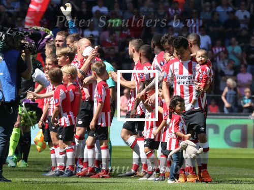 Eindhoven, 6 Mei 2018 
Laatste kompetitiewedstrijd PSV-FC Groningen, eindstand 0-0