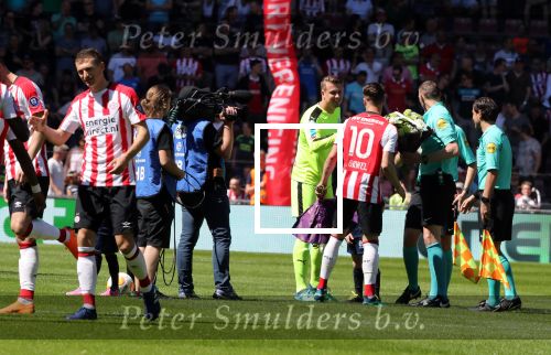 Eindhoven, 6 Mei 2018 
Laatste kompetitiewedstrijd PSV-FC Groningen, eindstand 0-0