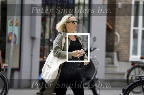 Amsterdam 5 juni 2018
Eva Jinek zwanger op de beethovenstraat.