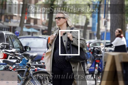 Amsterdam 5 juni 2018
Eva Jinek zwanger op de beethovenstraat.