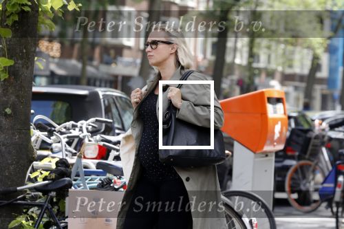 Amsterdam 5 juni 2018
Eva Jinek zwanger op de beethovenstraat.