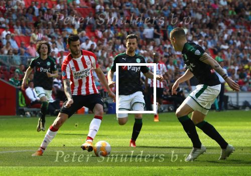 Eindhoven, 6 Mei 2018 
Laatste kompetitiewedstrijd PSV-FC Groningen, eindstand 0-0
