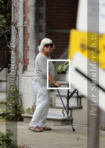 Amsterdam 24 mei 2018
Herma Krabbe met wandelstok.