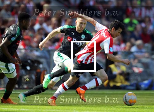 Eindhoven, 6 Mei 2018 
Laatste kompetitiewedstrijd PSV-FC Groningen, eindstand 0-0