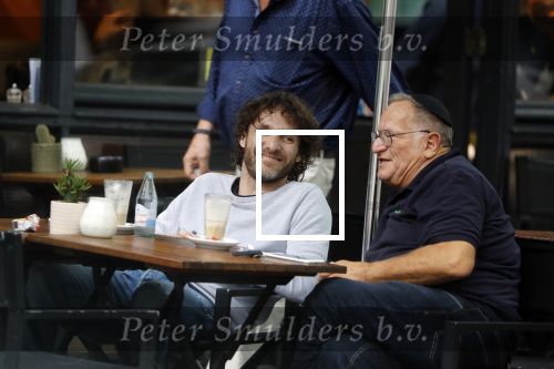 Amsterdam 31 mei 2018
Javier Guzman op terras met â€¦..