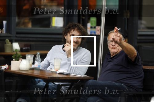 Amsterdam 31 mei 2018
Javier Guzman op terras met â€¦..