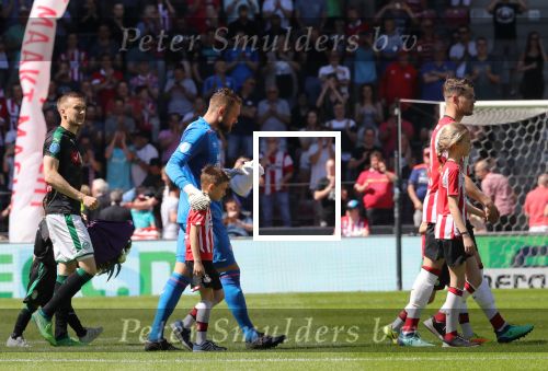 Eindhoven, 6 Mei 2018 
Laatste kompetitiewedstrijd PSV-FC Groningen, eindstand 0-0