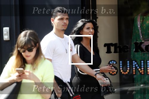 Amsterdam 23 mei 2018
Voetballer van het Nederlands elftal Karim Rekik met zijn vriendin presentatrice Dounia Rijkschroeff op de pc hooftstraat.