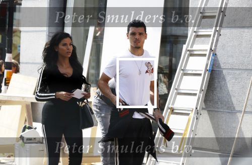 Amsterdam 23 mei 2018
Voetballer van het Nederlands elftal Karim Rekik met zijn vriendin presentatrice Dounia Rijkschroeff op de pc hooftstraat.