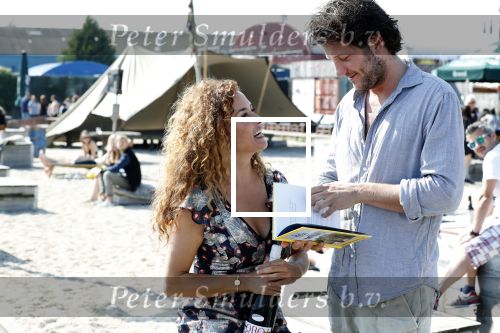 Amsterdam 31 mei 2018
Boekpresentatie Katja Schuurman â€œKatja was Hierâ€. Katja met partner/vriend Freek van Noortwijk