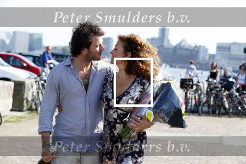 Amsterdam 31 mei 2018
Boekpresentatie Katja Schuurman â€œKatja was Hierâ€. Katja met partner/vriend Freek van Noortwijk