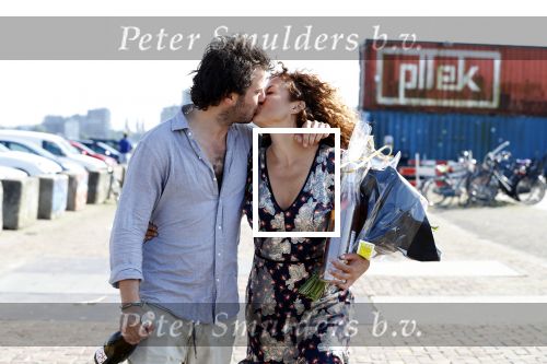 Amsterdam 31 mei 2018
Boekpresentatie Katja Schuurman â€œKatja was Hierâ€. Katja met partner/vriend Freek van Noortwijk