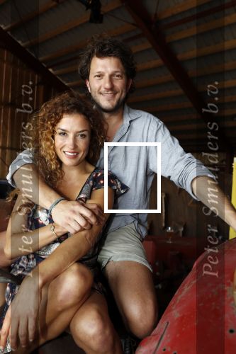 Amsterdam 31 mei 2018
Boekpresentatie Katja Schuurman â€œKatja was Hierâ€. Katja met partner/vriend Freek van Noortwijk