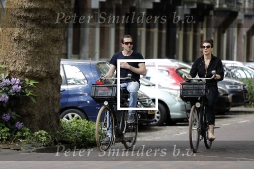 Amsterdam 23 mei 2018
Kim v Kooten en haar man Jacob Derwig in Amsterdam zuid