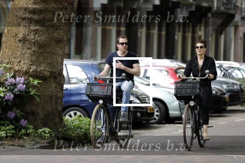 Amsterdam 23 mei 2018
Kim v Kooten en haar man Jacob Derwig in Amsterdam zuid