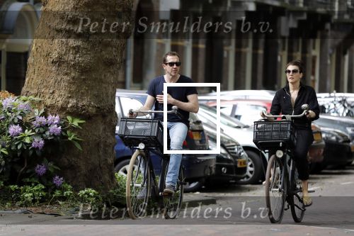 Amsterdam 23 mei 2018
Kim v Kooten en haar man Jacob Derwig in Amsterdam zuid