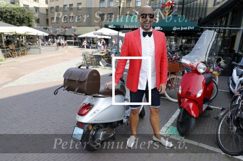 Amsterdam 7 juni 2018
Maik de Boer met zijn vespa scooter.