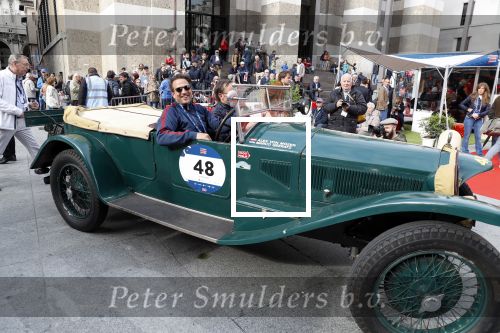Brescia 15 mei 2018
Marco Geeratz doe mee met de Mille Miglia. Hij rijdt samen met Alex von Mozer. Ze rijden in een Lancia Lambda uit 1928