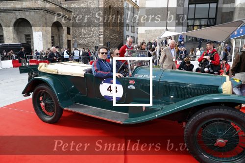 Brescia 15 mei 2018
Marco Geeratz doe mee met de Mille Miglia. Hij rijdt samen met Alex von Mozer. Ze rijden in een Lancia Lambda uit 1928