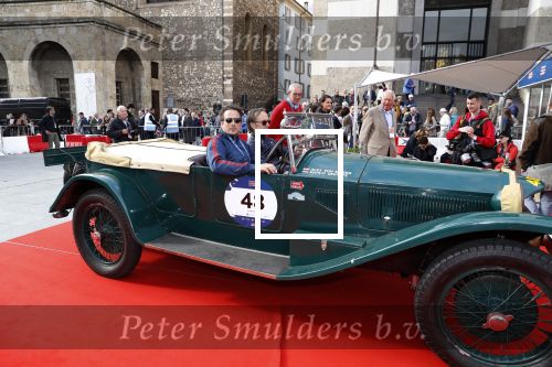 Brescia 15 mei 2018
Marco Geeratz doe mee met de Mille Miglia. Hij rijdt samen met Alex von Mozer. Ze rijden in een Lancia Lambda uit 1928