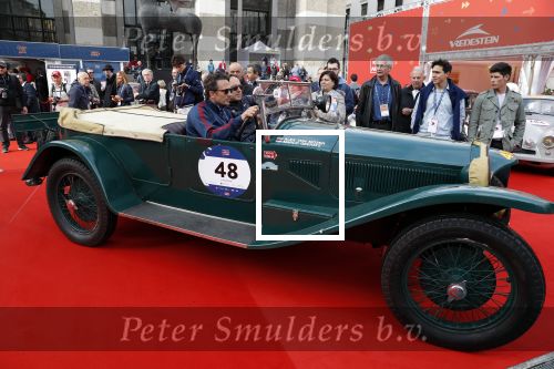 Brescia 15 mei 2018
Marco Geeratz doe mee met de Mille Miglia. Hij rijdt samen met Alex von Mozer. Ze rijden in een Lancia Lambda uit 1928