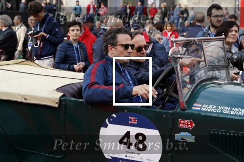 Brescia 15 mei 2018
Marco Geeratz doe mee met de Mille Miglia. Hij rijdt samen met Alex von Mozer. Ze rijden in een Lancia Lambda uit 1928