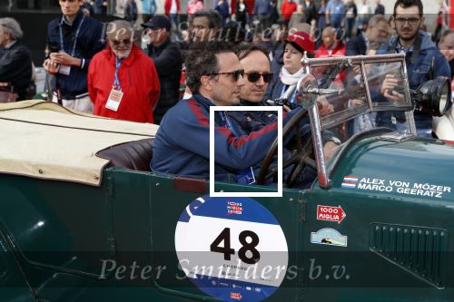 Brescia 15 mei 2018
Marco Geeratz doe mee met de Mille Miglia. Hij rijdt samen met Alex von Mozer. Ze rijden in een Lancia Lambda uit 1928