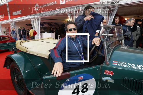 Brescia 15 mei 2018
Marco Geeratz doe mee met de Mille Miglia. Hij rijdt samen met Alex von Mozer. Ze rijden in een Lancia Lambda uit 1928