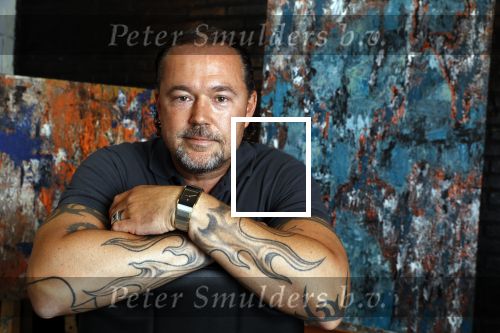 Harderwijk 1 juni 2018
Kunstenaar Martijn Poorter in zijn atelier .