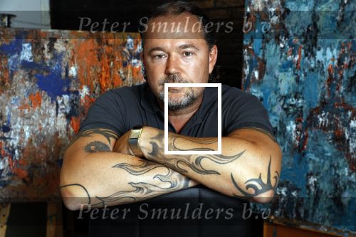 Harderwijk 1 juni 2018
Kunstenaar Martijn Poorter in zijn atelier .