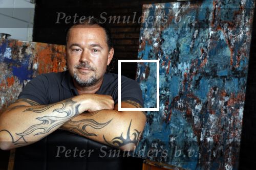 Harderwijk 1 juni 2018
Kunstenaar Martijn Poorter in zijn atelier .