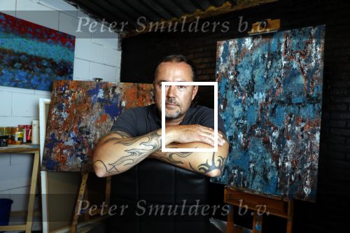 Harderwijk 1 juni 2018
Kunstenaar Martijn Poorter in zijn atelier .