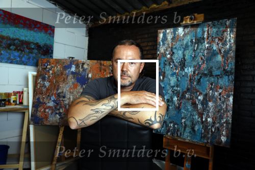 Harderwijk 1 juni 2018
Kunstenaar Martijn Poorter in zijn atelier .