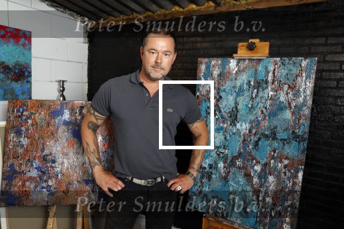 Harderwijk 1 juni 2018
Kunstenaar Martijn Poorter in zijn atelier .