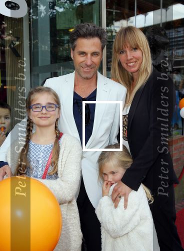 Amstelveen 5 oktober 2014
Premiere Pippi Langkous in de schouwburg van Amstelveen.
Frederik Brom en Nienke Romer met kinderen