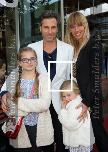 Amstelveen 5 oktober 2014
Premiere Pippi Langkous in de schouwburg van Amstelveen.
Frederik Brom en Nienke Romer met kinderen
