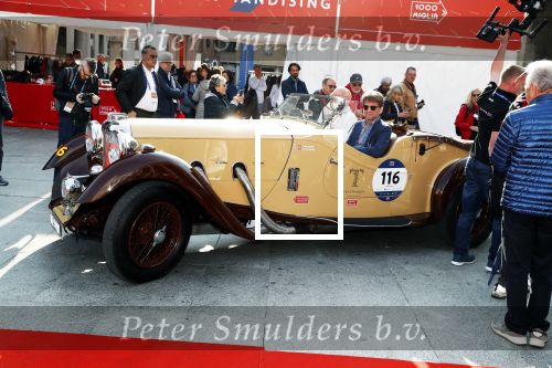 Brescia 15 mei 2018
Prins Pieter Christiaan doe mee met de Mille Miglia. Hij rijdt samen met de hr Hulsbergen