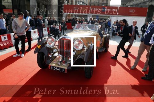 Brescia 15 mei 2018
Prins Pieter Christiaan doe mee met de Mille Miglia. Hij rijdt samen met de hr Hulsbergen