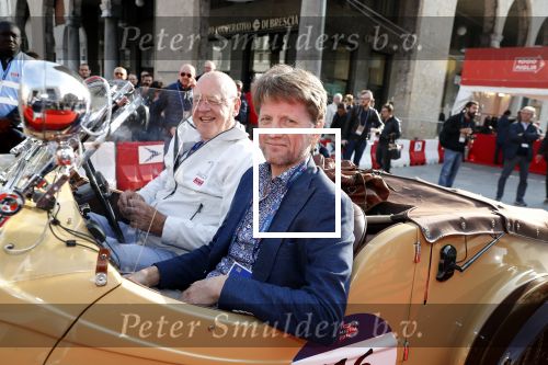 Brescia 15 mei 2018
Prins Pieter Christiaan doe mee met de Mille Miglia. Hij rijdt samen met de hr Hulsbergen