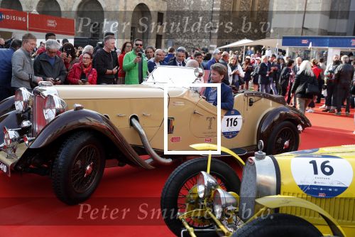 Brescia 15 mei 2018
Prins Pieter Christiaan doe mee met de Mille Miglia. Hij rijdt samen met de hr Hulsbergen